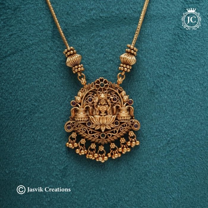 820 Matte Finish Lakshmi Necklace -JCNL820- 375 (3)