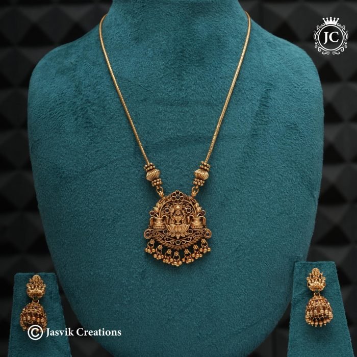 820 Matte Finish Lakshmi Necklace -JCNL820- 375 (5)