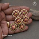 Microplated Big Size(Green Red) Stud 350 (3)