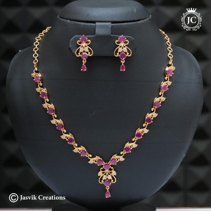 Microplated-Necklace-(- Red)- JCNL817---850 (3)