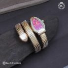 03 Luxury Gold-Plated Snake Shaped Spiral Wrap Watch -JCWH03- 399 (2)