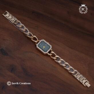 Elegant Rectangular Black Dial Watch -JCCH10