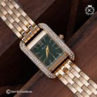 15 Elegant Rectangular Green Dial Watch (2)-JCCH15 399