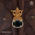 162 Vinayagar with emerald stone dollar-JCPT162- 350 (2)
