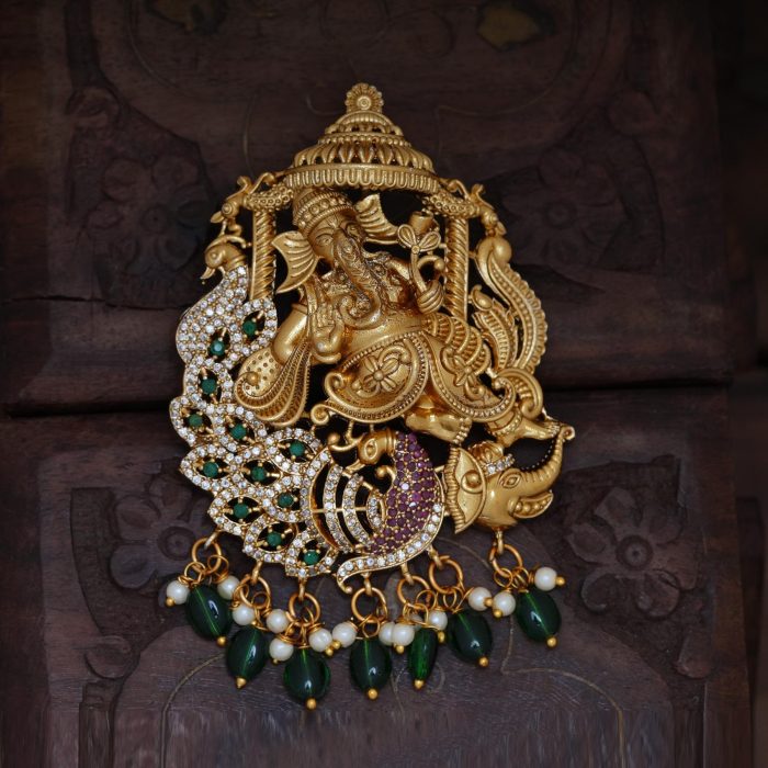 163 Vinayagar with peacock dollar JCPT163 -750 (5)