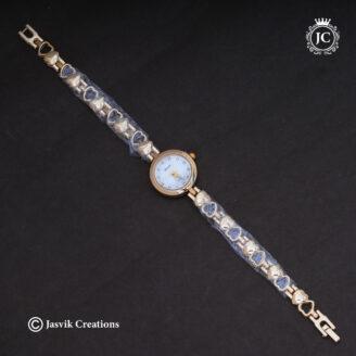 BAOKE Elegant Heart-Link White Dial Bracelet Watch - JCWH21