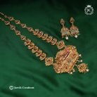 234 Premium antique brass base vishnu haram-JCHM234 4750 (5)