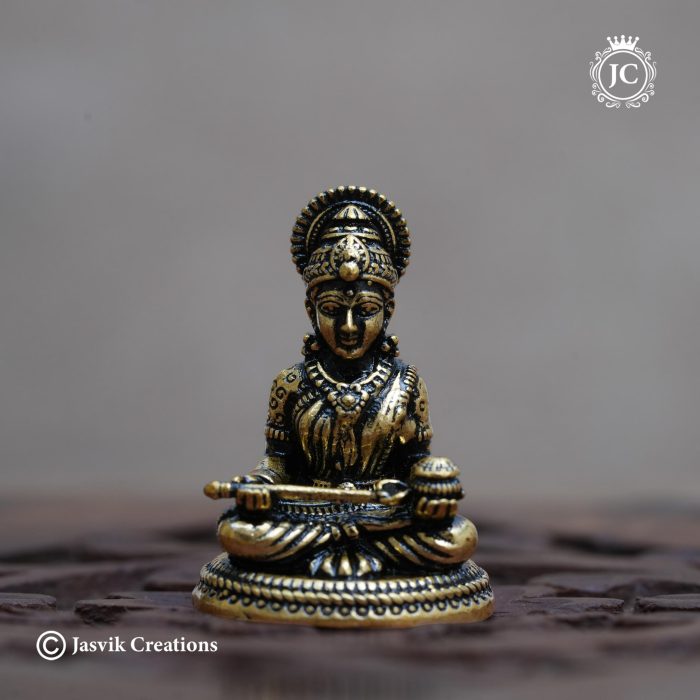 25 Brass Base Black Metal Annapoorani Mini - JCVU025- 150 (2)