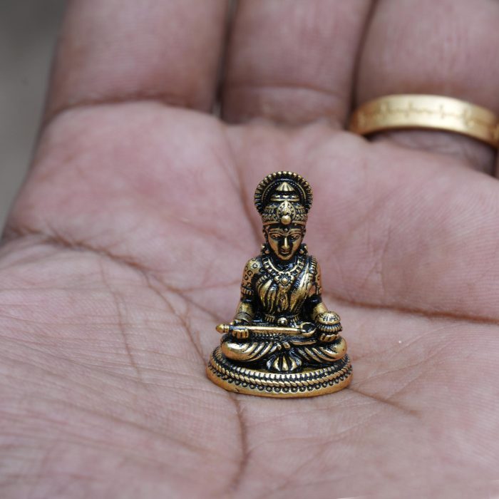 25 Brass Base Black Metal Annapoorani Mini - JCVU025- 150 (3)