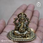 26 BRass Base Black Metal Ganesha- JCVU026 -450 (3)