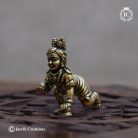 27 Brass Base Black Metal GGokula Krishnar - JCVU027 - 150 (5)