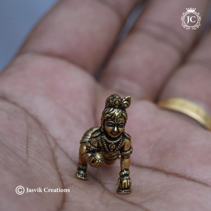 27 Brass Base Black Metal GGokula Krishnar - JCVU027 - 150 (6)