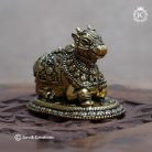 33 Brass Base Black Metal Nandhi - JCVU033-299 (5)