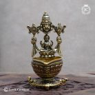 35 Brass Base Black Metal Preumal Lakshmi Villakku - JCVU035- 399 (2)