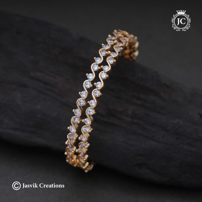 359 Diamond Look AD Bangle-JCBN359- 350 359 Diamond Look AD Bangle-JCBN359- 350
