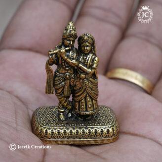 37 Brass Base Black Metal Radhai Krishna – JCVU037 – 250 (3)