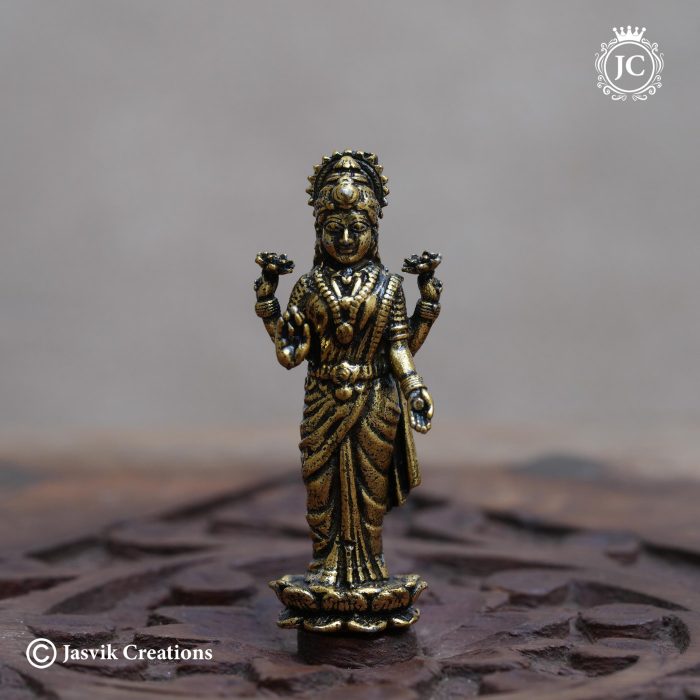 38 Brass Base Black Metal Saraswathi Mini - JCVU038 - 150 (3)