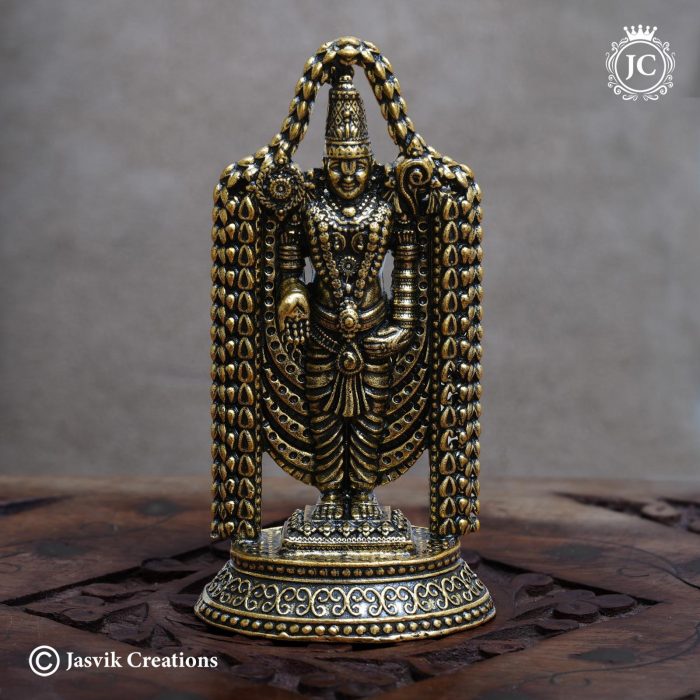 40 Brass Base Black Metal Venkateswara - JCVU040 - 550 (3)