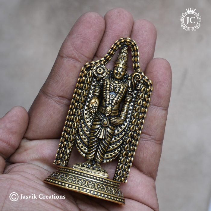 40 Brass Base Black Metal Venkateswara - JCVU040 - 550 (4)