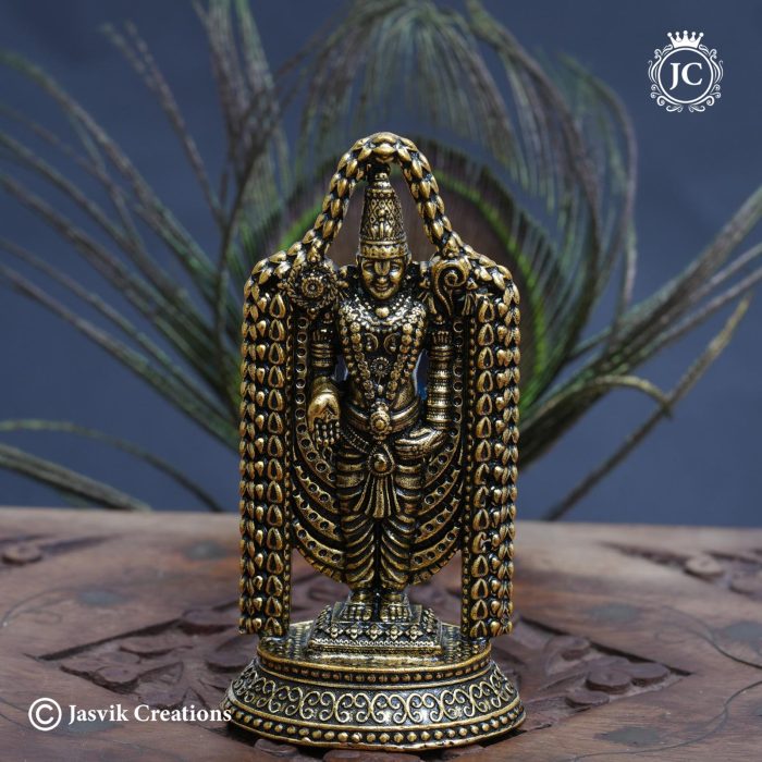 40 Brass Base Black Metal Venkateswara - JCVU040 - 550 (5)
