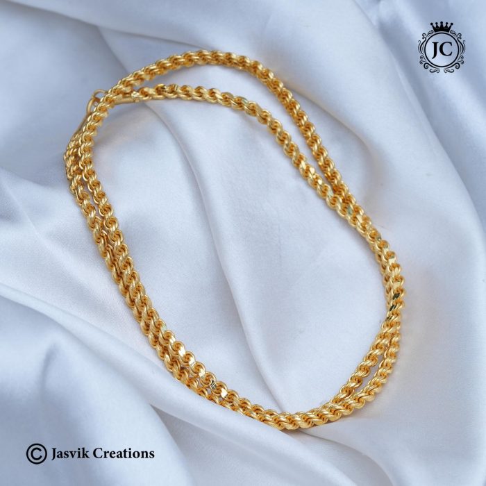 718 Forming Murukku chain( Real Gold Look) - JCCH718 - 999 (5)