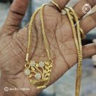 731 Mini flower pot ( White )dollar chain 24 inch - JCCH731 499