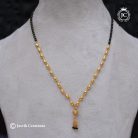 734 Gold Ball with black Beads chain -JCCH734- 199 (5)