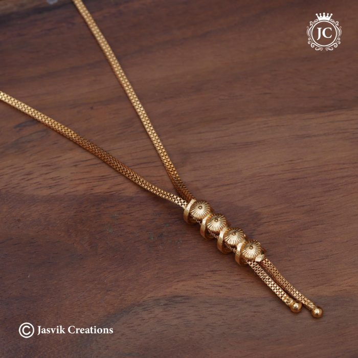 735 Microplated Spiral Short Chain-JCCH735 -299 (4)