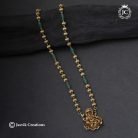 739 Premium Antique Vinayagr Ball Chain Green Deads- -JCCH739 - 750 (18)