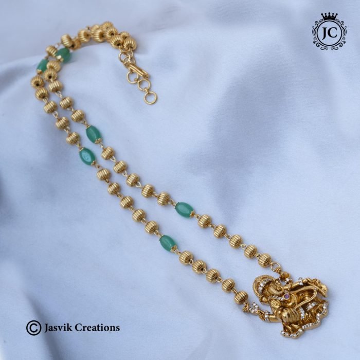739 Premium Antique Vinayagr Ball Chain Green Deads- -JCCH739 - 750 (19) 739 Premium Antique Vinayagr Ball Chain Green Deads- -JCCH739 - 750 (19)