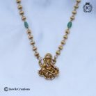 739 Premium Antique Vinayagr Ball Chain Green Deads- -JCCH739 - 750 (20)