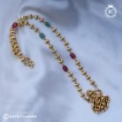 740 Premium Antique Vinayagr Ball Chain Green Deads- -JCCH740 - 750 (16)