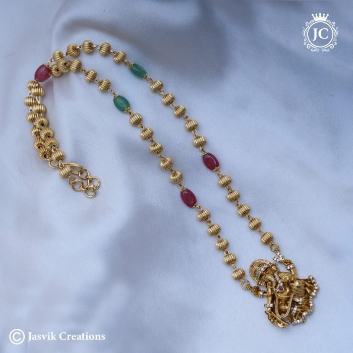740 Premium Antique Vinayagr Ball Chain Green Deads- -JCCH740 - 750 (16) 740 Premium Antique Vinayagr Ball Chain Green Deads- -JCCH740 - 750 (16)