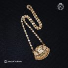 747 Lakshmi dolar ( Multi ) with Heartin Chain - 850 24 Only (3) -JCCH747