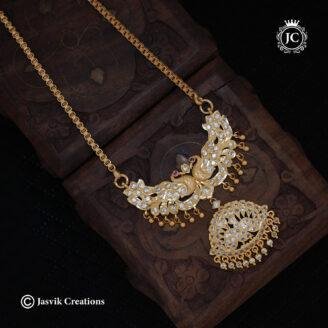 750 Peacock Rani Haram Dollar Chain – 1250 30 Only (5) -JCCH750