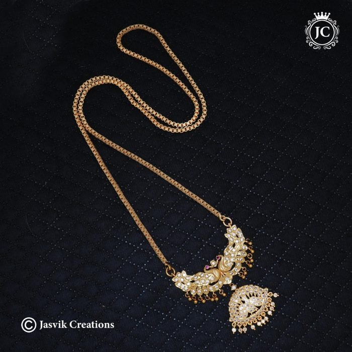 750 Peacock Rani Haram Dollar Chain - 1250 30 Only (6) -JCCH750 750 Peacock Rani Haram Dollar Chain - 1250 30 Only (6) -JCCH750