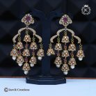 756 Antique Finsh Layer Jhumka ( Multi ) -JCER756- 899 (4)