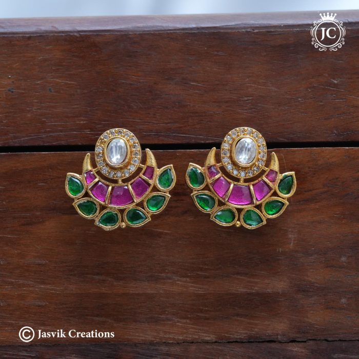 763 Jadau Kundan bali Stud -JCER763 -599 (4) 763 Jadau Kundan bali Stud -JCER763 -599 (4)
