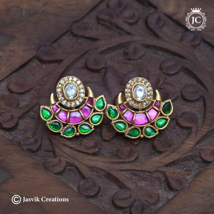 763 Jadau Kundan bali Stud -JCER763 -599 (5) 763 Jadau Kundan bali Stud -JCER763 -599 (5)