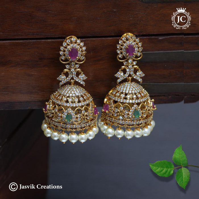 764 PRe,ium Qual;ity Jhumka-JCER764 - 499 (4)