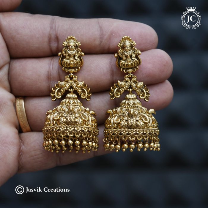 765 Premium Antique Big Jhumka - - JCER765-750 (4) 765 Premium Antique Big Jhumka - - JCER765-750 (4)