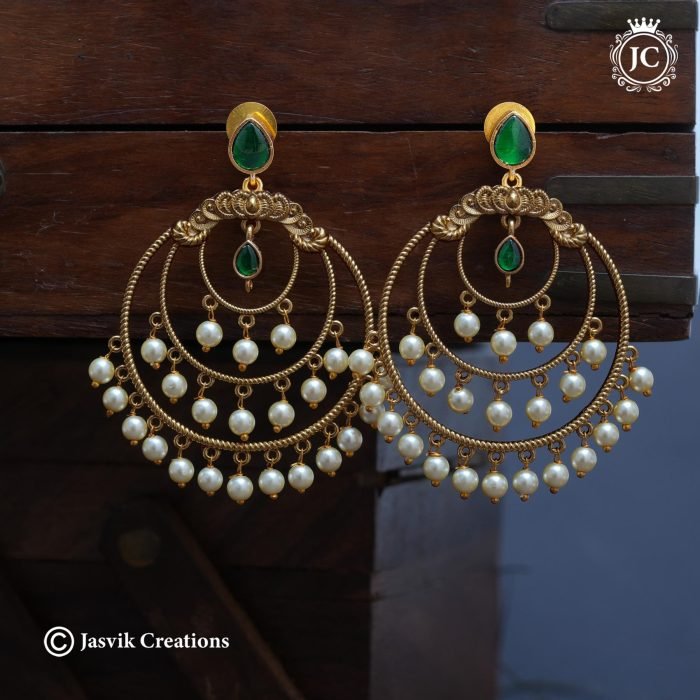767 Premium Long Ear rings Green-JCER767 - 599 (3) 767 Premium Long Ear rings Green-JCER767 - 599 (3)