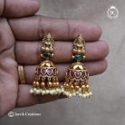 769 PRemium Quality Kemp Lakhsmi Jhumka- JCER769 - 599 (3)