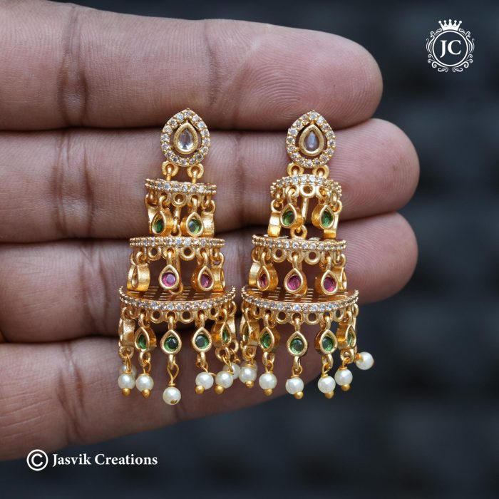 771 Trendy Layer Jhumka-JCER771 - 450 (4)