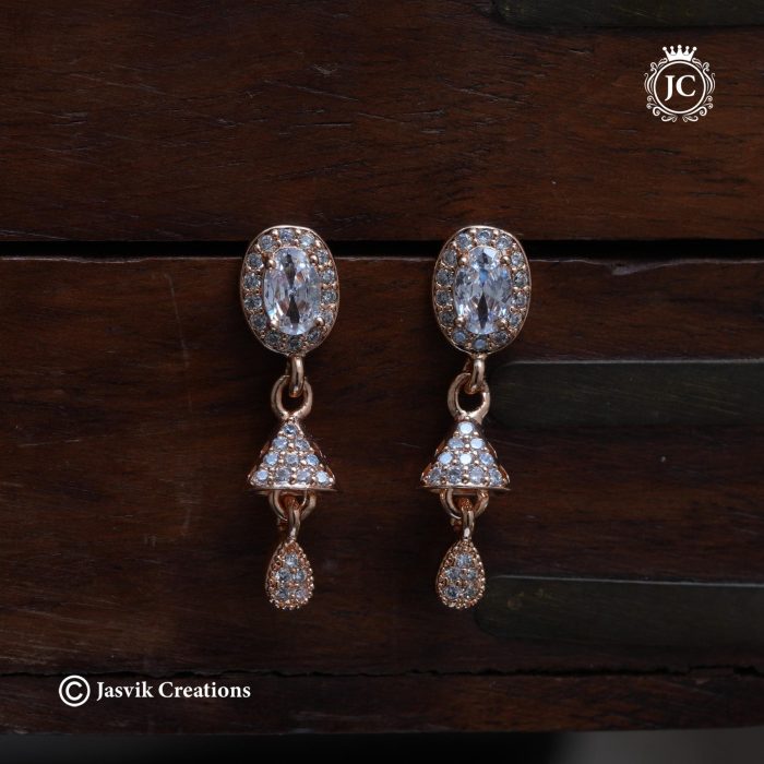 772 Rose Gold Ear Rings-JCER772 - 140 772 Rose Gold Ear Rings-JCER772 - 140