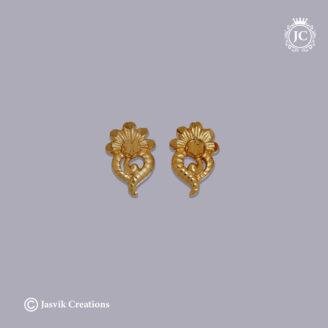Charming Floral Motif Kids Stud Earrings - JCER781
