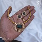 849 Premium Asley Model Emerald NEcklace - JCNL849 - 1099 (4)