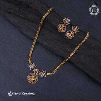 Antique Premium Laskhmi Necklace - JCNL851
