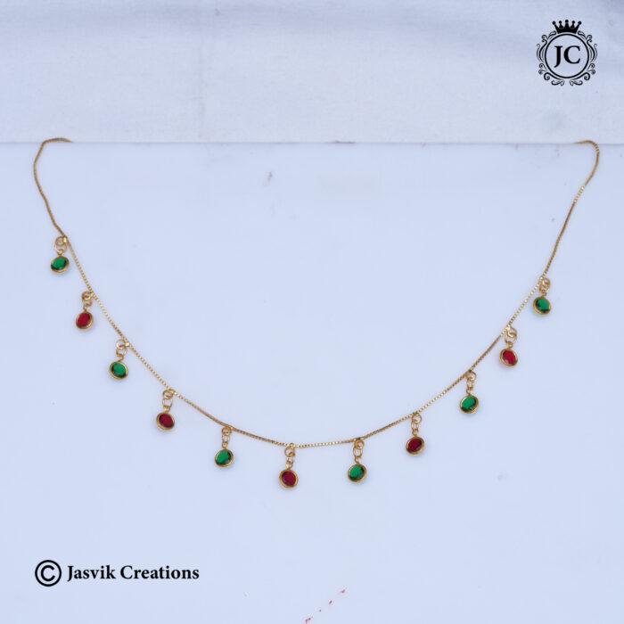 867 Crystal Charm Necklace( Round necklace-JCNL867- 350 (5)