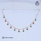 867 Crystal Charm Necklace( Round necklace-JCNL867- 350 (5)
